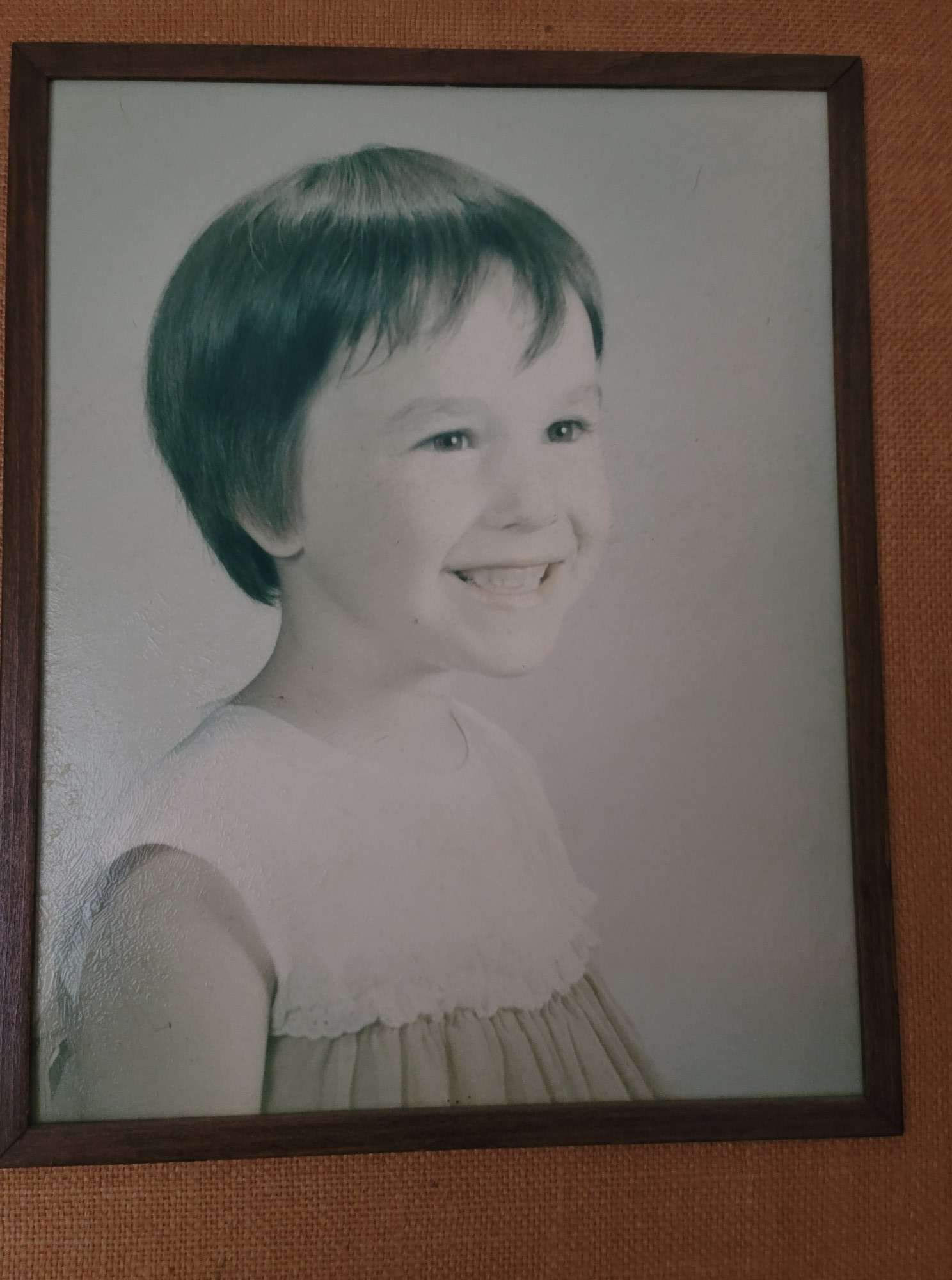A childhood portrait of Lisa Lunsford as a young girl.